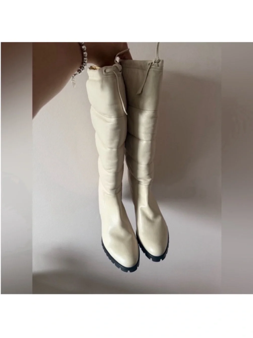 Alexandre Birman Clarita Quilted Leather Boots NWT 41.5 EU